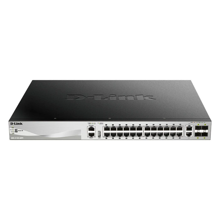 D-Link DGS-3130-30PS/E 30-Port L2+ PoE Gigabit Stack Switch