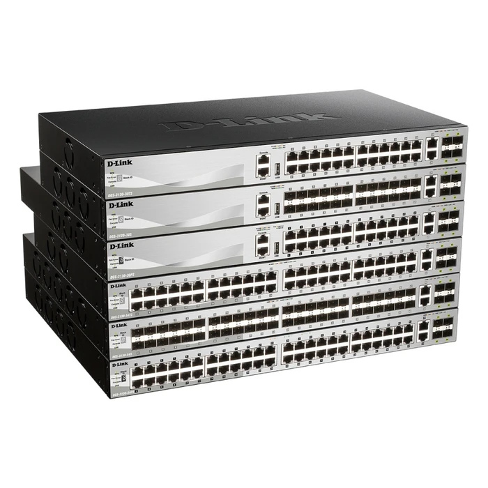 D-Link DGS-3130-54TS/E Managed L3 Switch — 48 x 1GbE Ports, 4 x SFP