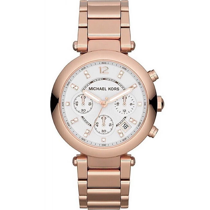 MICHAEL KORS Parker Men's Chronograph Watch MK5806 (SKU/MPN MK8314) 45mm Blue Dial Silver Stainless Steel Bracelet