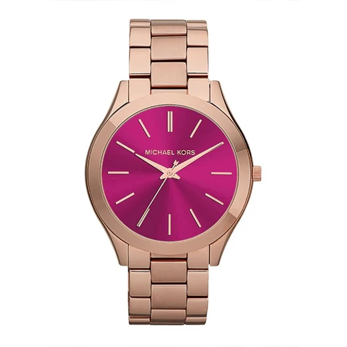 Michael Kors Runway Γυναικείο Ρολόι 42mm Ροζ Χρυσό Μπρασελέ MK3436