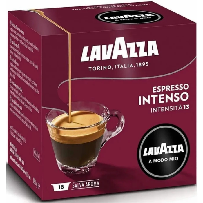 Lavazza Κάψουλες Espresso Intenso Συμβατές με Μηχανή LavAzza A Modo Mio 16caps S7602127