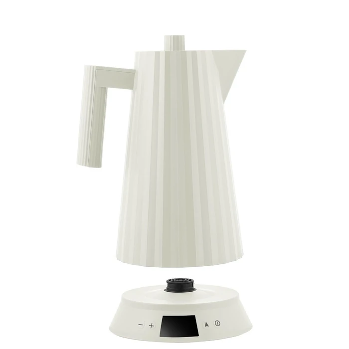 Alessi PLISSE Electric Kettle with Temperature Control, White, 1.7 L (MDL21 W)