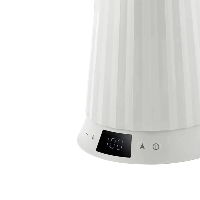 Alessi PLISSE Electric Kettle with Temperature Control, White, 1.7 L (MDL21 W)