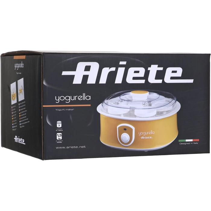 Ariete Γιαουρτομηχανή Yogurella 1,3 L 20W Κίτρινο