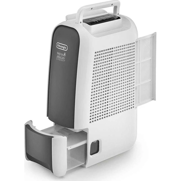 Αφυγραντήρας DeLonghi DNS65 (μαύρο/άσπρο) - 6 λίτρα/24ωρο, Λειτουργία Laundry, LCD, Ιονιστής