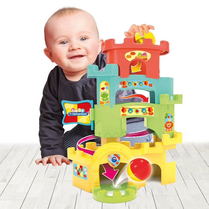 AS Baby Clementoni - Κάστρο Ball Drop Castle Roll and Run (1000-17226)