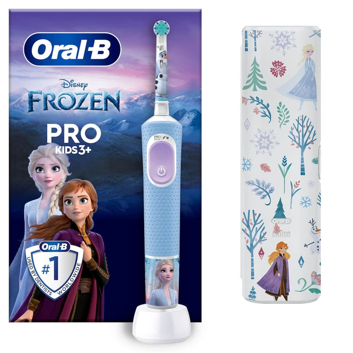 Oral‑B Vitality Pro Παιδική Ηλεκτρική Οδοντόβουρτσα Frozen με Χρονόμετρο & Θήκη Ταξιδιού