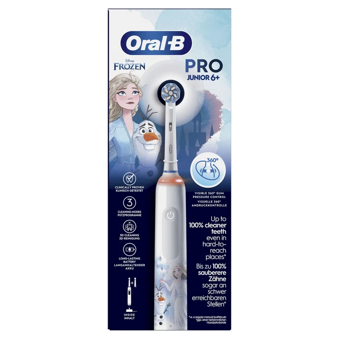 BRAUN ORAL‑B Junior Pro 6 Plus Frozen Electric Toothbrush for Kids 6+