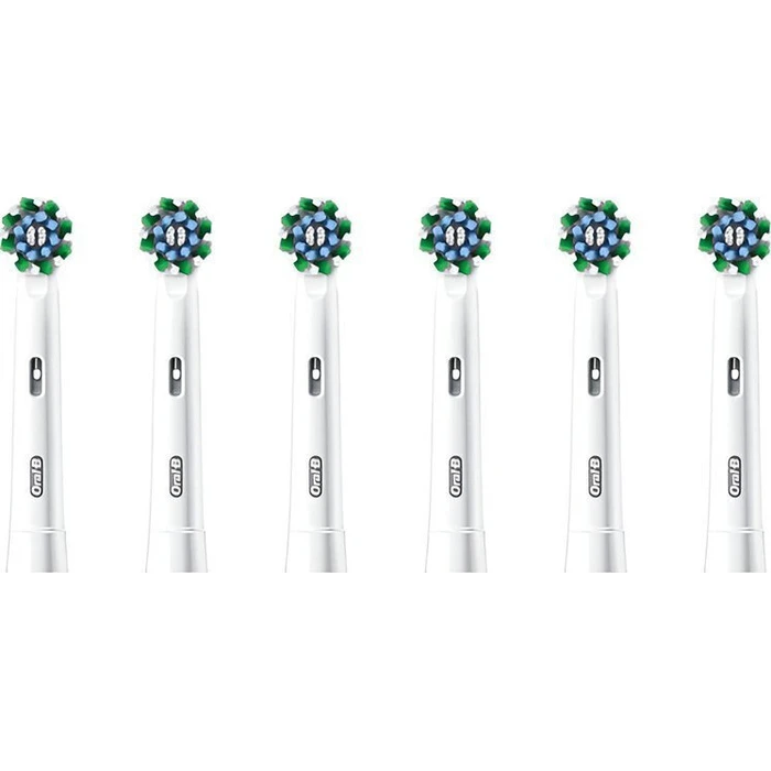 ORAL-B Ανταλλακτικές Κεφαλές Οδοντόβουρτσας CrossAction 6 τεμάχια Λευκό