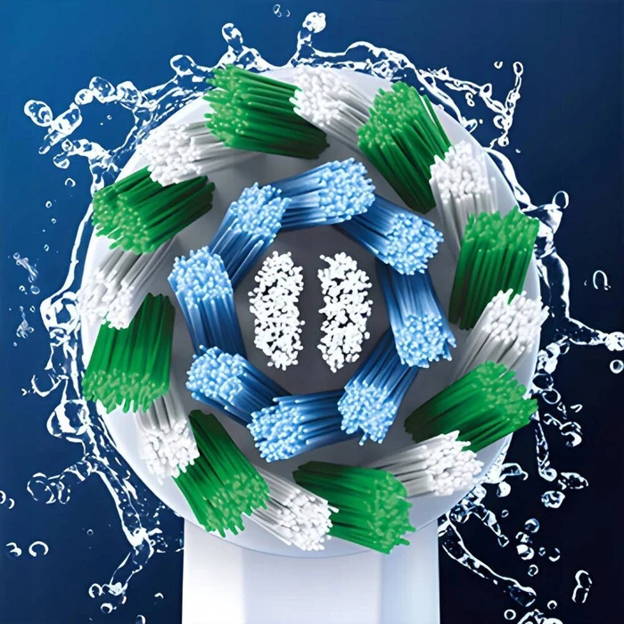ORAL-B Ανταλλακτικές Κεφαλές Οδοντόβουρτσας CrossAction 6 τεμάχια Λευκό