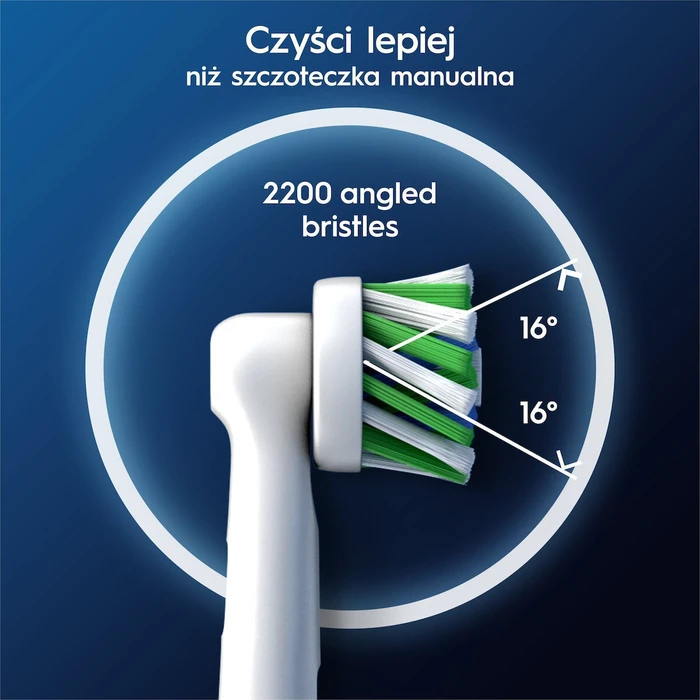 ORAL-B Ανταλλακτικές Κεφαλές Οδοντόβουρτσας CrossAction 6 τεμάχια Λευκό