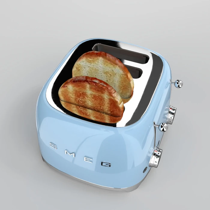 Smeg TSF03PBEU Φρυγανιέρα 4 Θέσεων 2000W Μπλε (50's Style)