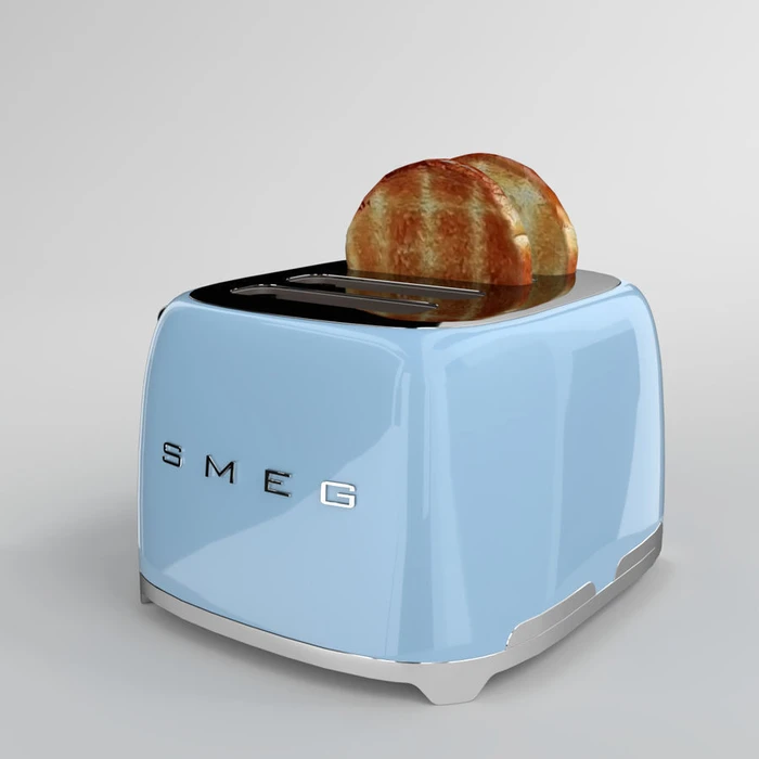 Smeg TSF03PBEU Φρυγανιέρα 4 Θέσεων 2000W Μπλε (50's Style)