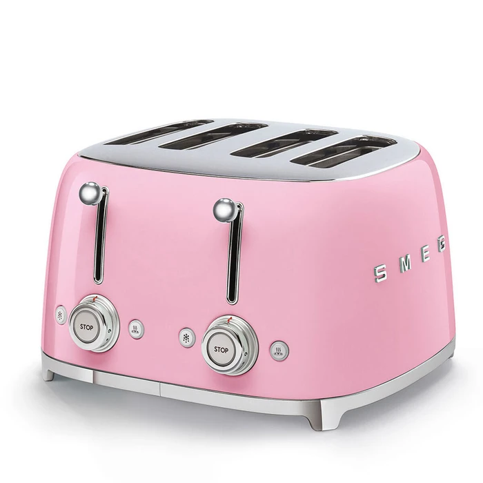 SMEG 50's Style 4-Slice Toaster Pink TSF03PKEU