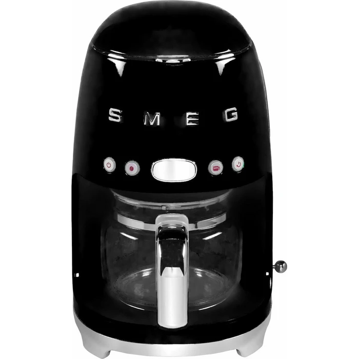 SMEG DCF02BLEU Προγραμματιζόμενη Καφετιέρα Φίλτρου 50's Style Μαύρη 1050W
