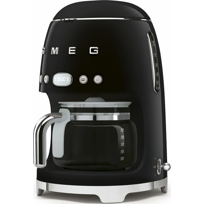 SMEG DCF02BLEU Προγραμματιζόμενη Καφετιέρα Φίλτρου 50's Style Μαύρη 1050W