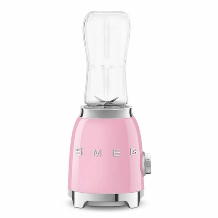 Smeg 50's Style Μπλέντερ Προσωπικό με Κανάτα Tritan 600 ml 300W Ροζ