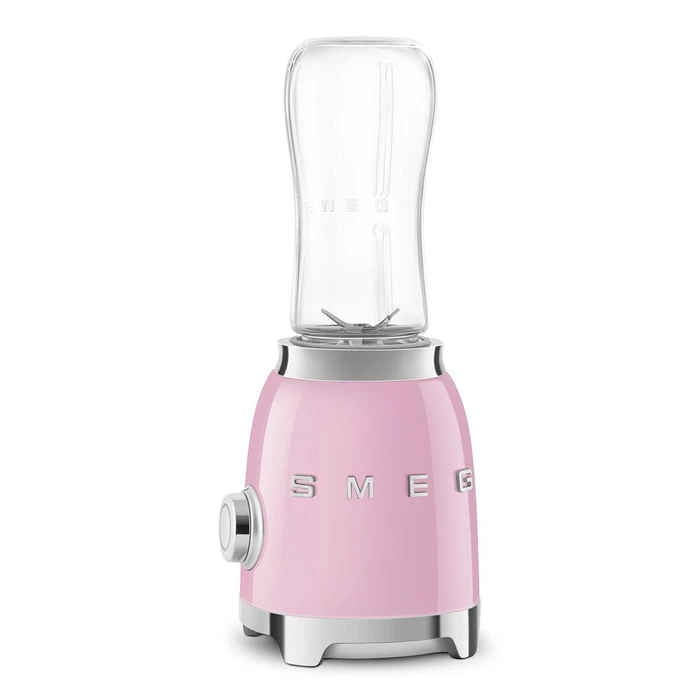 Smeg 50's Style Μπλέντερ Προσωπικό με Κανάτα Tritan 600 ml 300W Ροζ
