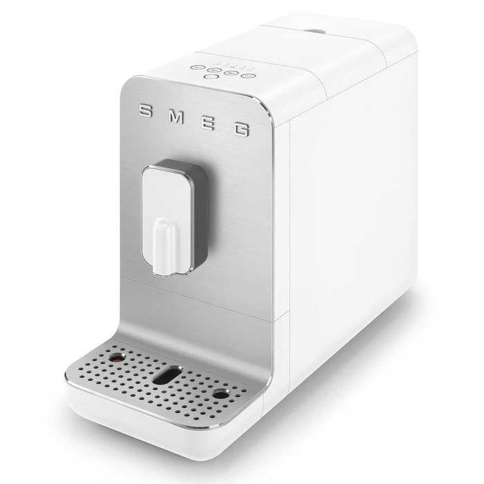 SMEG Αυτόματη Μηχανή Espresso BCC11WHMEU Λευκή 1350W 19 bar με Ενσωματωμένο Μύλο Άλεσης