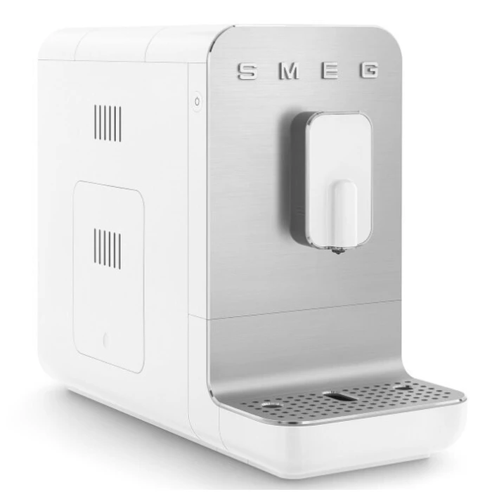 SMEG Αυτόματη Μηχανή Espresso BCC11WHMEU Λευκή 1350W 19 bar με Ενσωματωμένο Μύλο Άλεσης