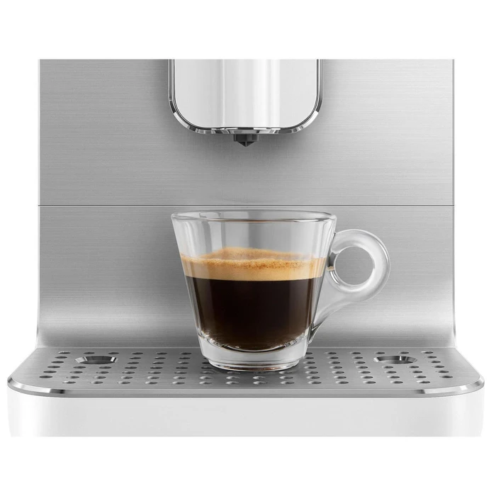 SMEG Αυτόματη Μηχανή Espresso BCC11WHMEU Λευκή 1350W 19 bar με Ενσωματωμένο Μύλο Άλεσης