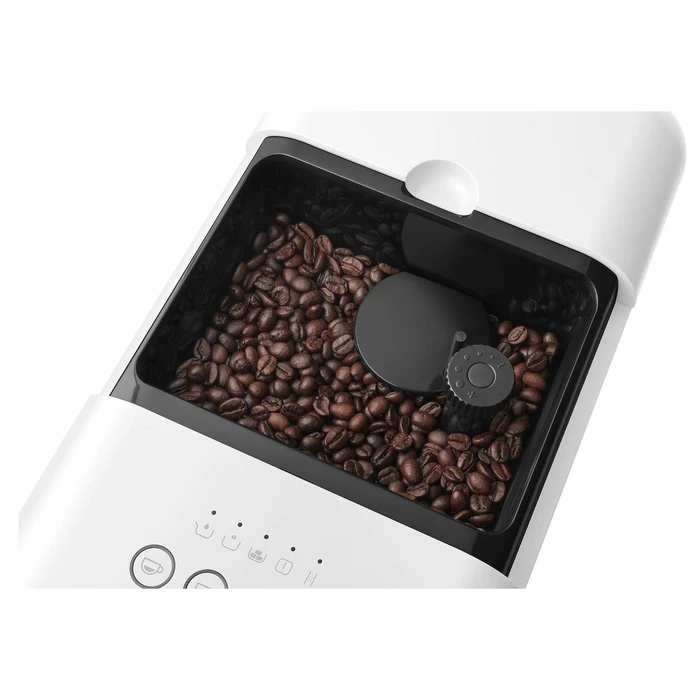SMEG Αυτόματη Μηχανή Espresso BCC11WHMEU Λευκή 1350W 19 bar με Ενσωματωμένο Μύλο Άλεσης