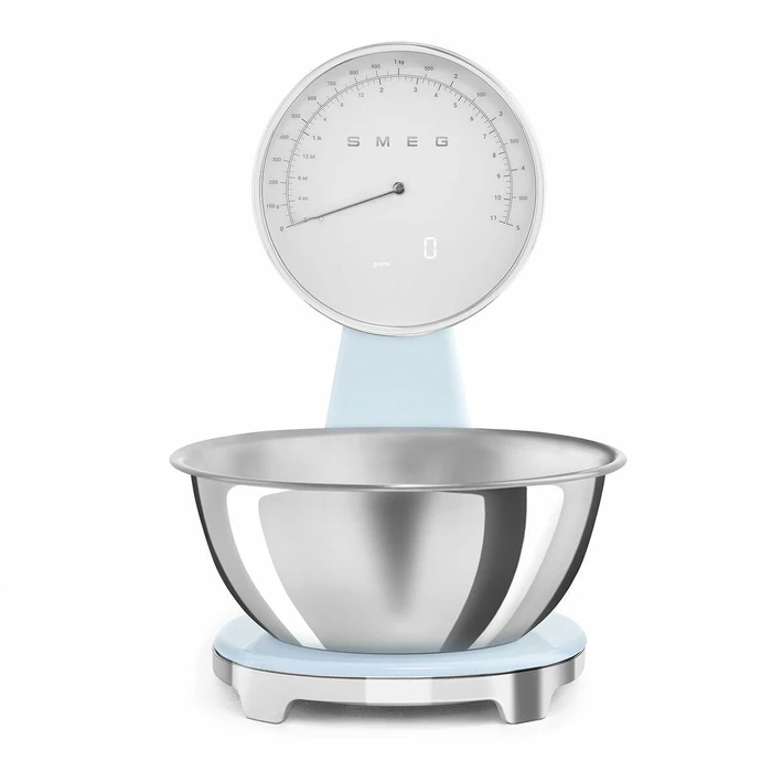 SMEG Analog and Digital Kitchen Scale Pastel Blue KSF01PBWW