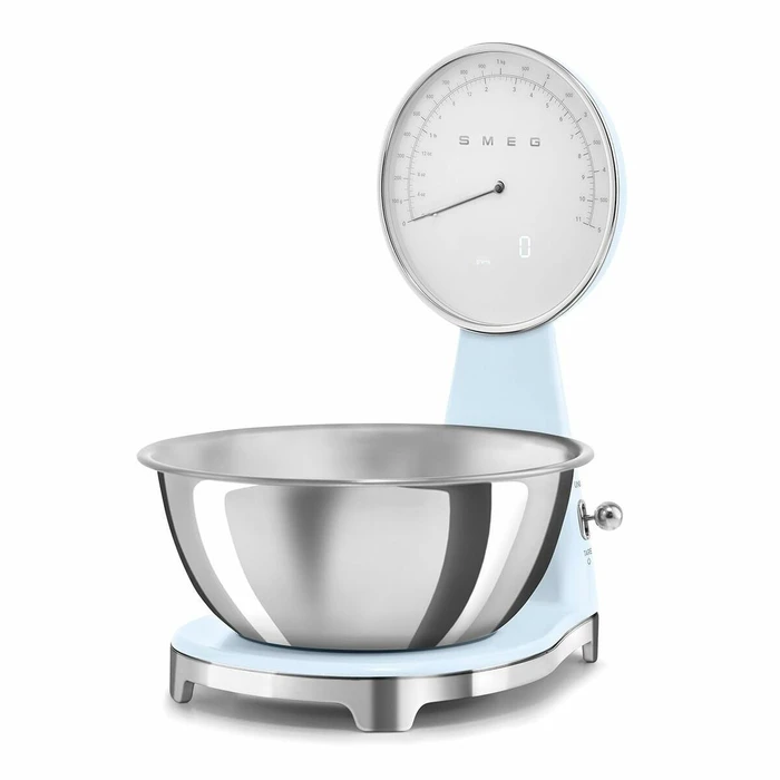 SMEG Analog and Digital Kitchen Scale Pastel Blue KSF01PBWW