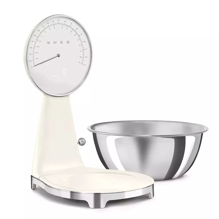 SMEG Αναλογική και Ψηφιακή Κουζινική Ζυγαριά Μπεζ KSF01CRWW