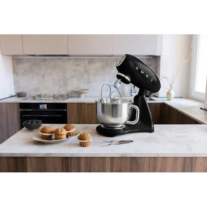 SMEG 50's Style Stand Mixer Black SMF05BLEU