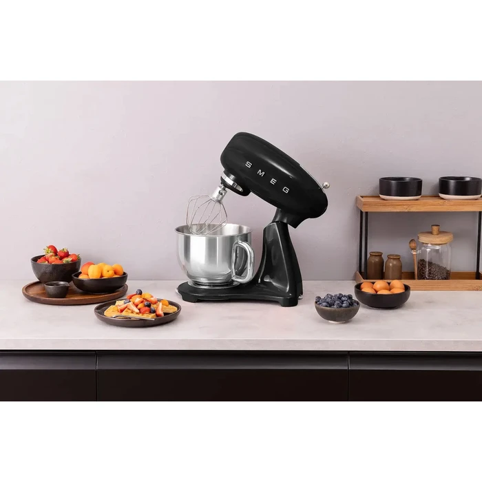 SMEG 50's Style Stand Mixer Black SMF05BLEU