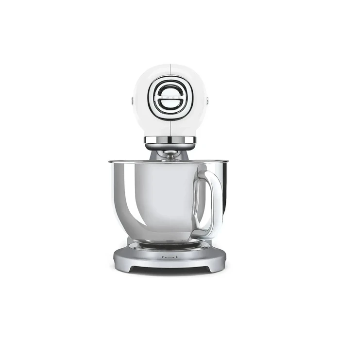 Smeg 50's Style Κουζινομηχανή 800W με Ανοξείδωτο Κάδο 4.8lt Λευκή (SMF04WHEU)