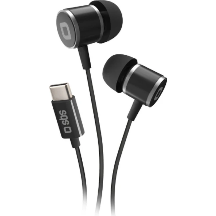 SBS Studio Mix 100C Wired USB‑C In‑ear Headphones Earbuds Black