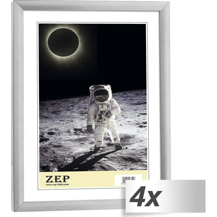 Κορνίζα Τοίχου ZEP New Easy Silver DIN A4 Resin Frame KL11