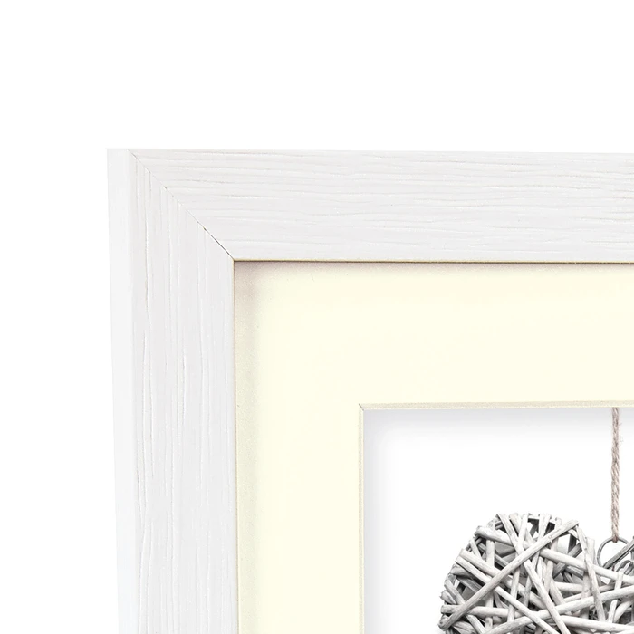 Κορνίζα τοίχου ZEP Regent 4 Passepartout 30x40 Wood Frame λευκή V32344
