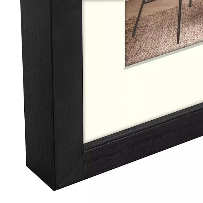 Κορνίζα τοίχου ZEP Malmo Black 9x13/13x18 Holz με Passepartout V4557B