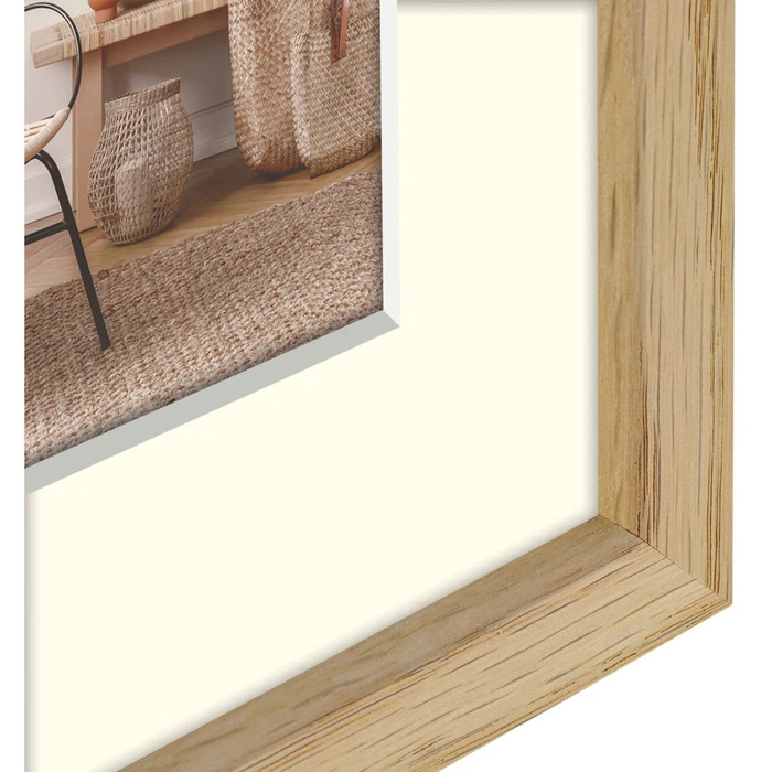 Κορνίζα τοίχου ZEP Malmo natural 20x30/30x40 Wood με Passepartout V4534N