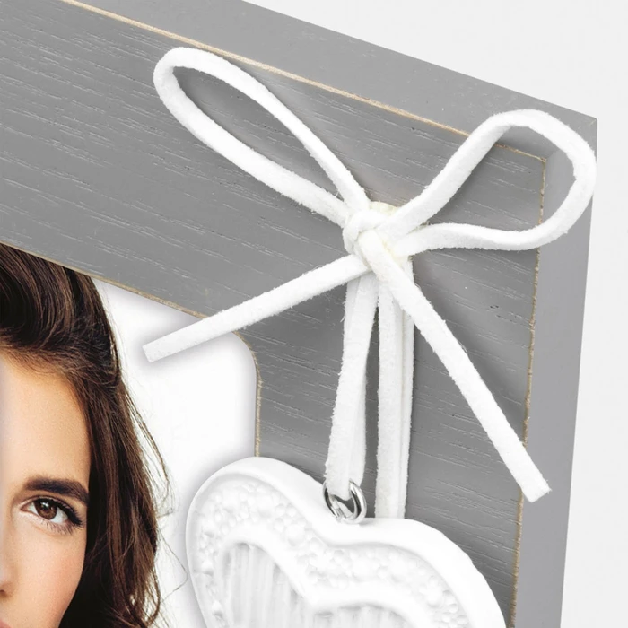 Κορνίζα πορτρέτου & μίνι ZEP Melissa grau 10x15 Holz Portrait NL224G