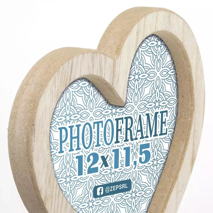 Κορνίζες γκαλερί ZEP Frida 3x12x11,5 Wood Frame with 3 Hearts RE333