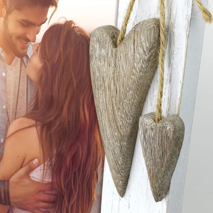 Κορνίζα Πορτρέτου ZEP Lille White 13x18 Holz Portrait mit Herzen RE657W