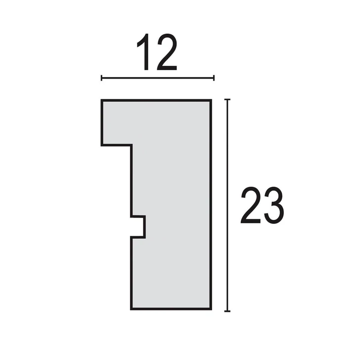 Κορνίζα τοίχου ZEP Malmo Natural 20x20/30x30 Wood with Passepartout V4530N