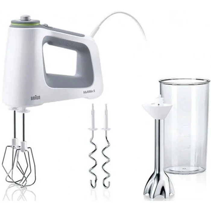 Braun MultiMix 5 HM5107WH Hand Mixer, 750 W, 9 speeds, SmartMix technology, White