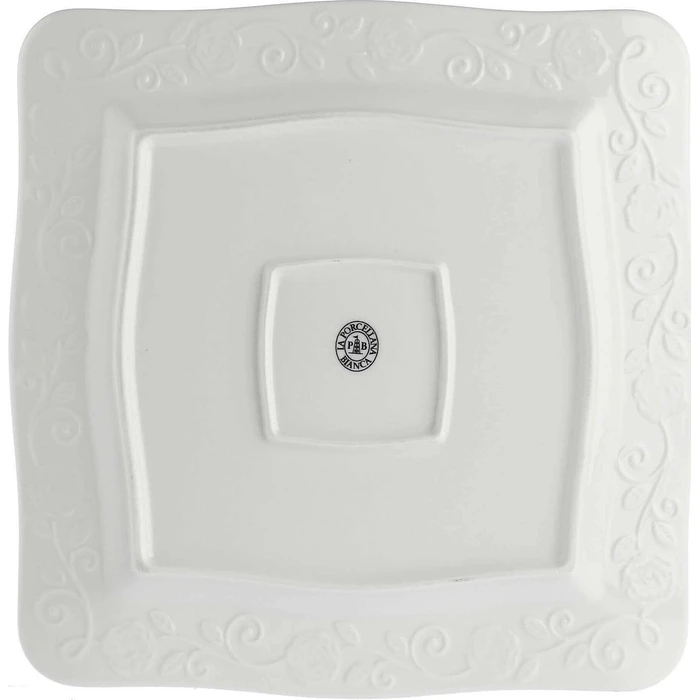 La Porcellana Bianca Square Shallow Plate White 26.5x26.5 cm - 6 pcs