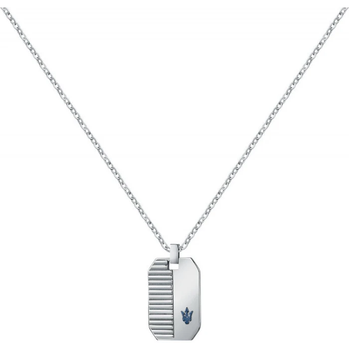 Maserati Κολιέ Επιχρυσωμένο Ατσάλι Μπλε 55CM (JM222AVD02)