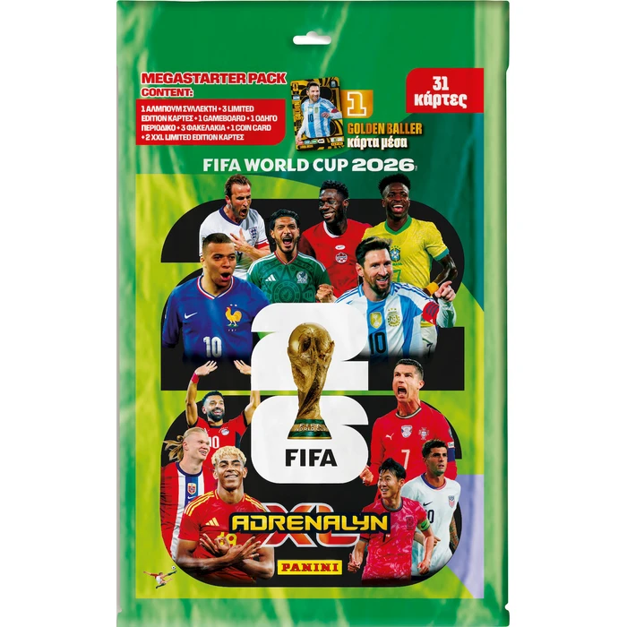 PANINI Collectables Panini Adrenalyn XL FIFA World Cup 2026 Mega Starter Pack
