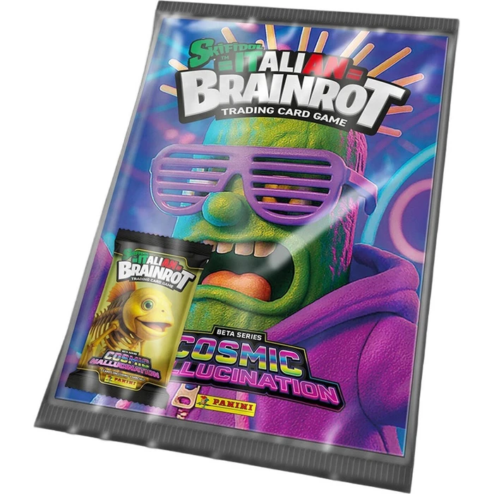 PANINI Collectible Cards Panini Italian Brainrot 2 Beta Series Cosmic Hallucination Starter Pack 1 Album plus 1 Pack