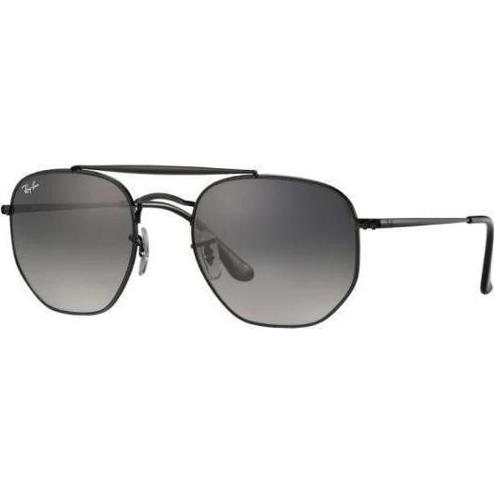Ray Ban The Marshal II Unisex Sunglasses RB3648 002/71 — Black Metal Frame, Black Gradient Lens, 54/21/145