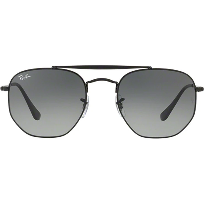 Ray Ban The Marshal II Unisex Sunglasses RB3648 002/71 — Black Metal Frame, Black Gradient Lens, 54/21/145