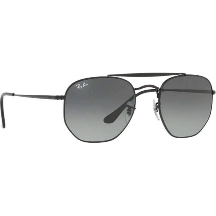 Ray Ban The Marshal II Unisex Sunglasses RB3648 002/71 — Black Metal Frame, Black Gradient Lens, 54/21/145