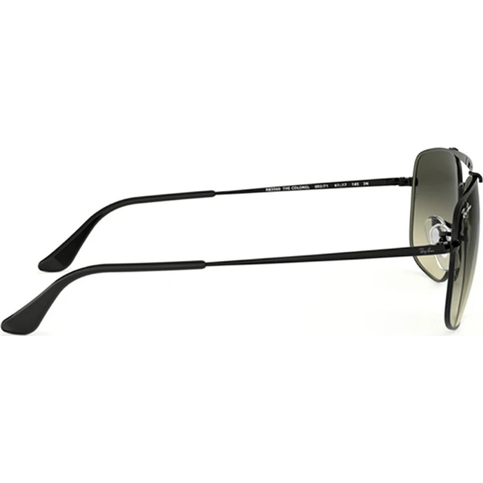 Ray Ban The Marshal II Unisex Sunglasses RB3648 002/71 — Black Metal Frame, Black Gradient Lens, 54/21/145